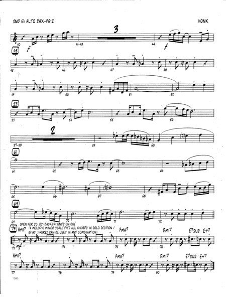 Honk 1st Tenor Saxophone Page 2