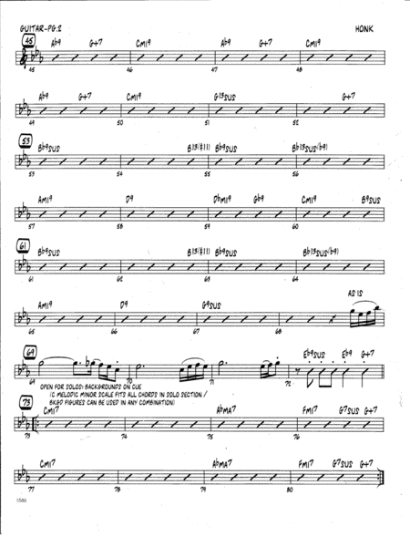 Honk Guitar Chord Chart Page 2