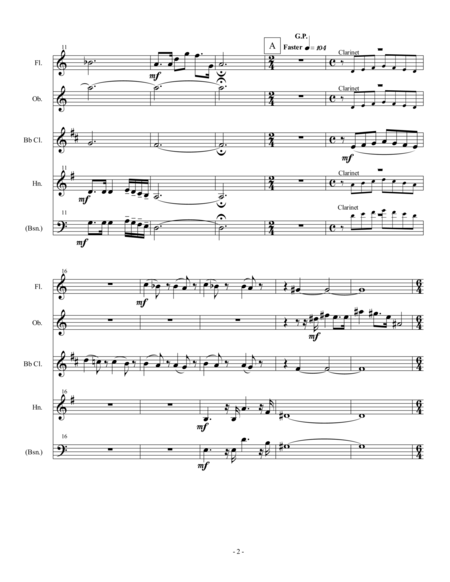 Horn Or Bassoon Wind Quartet 1 Page 2