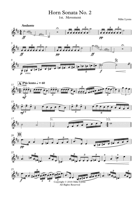 Horn Sonata No 2 Complete Page 2