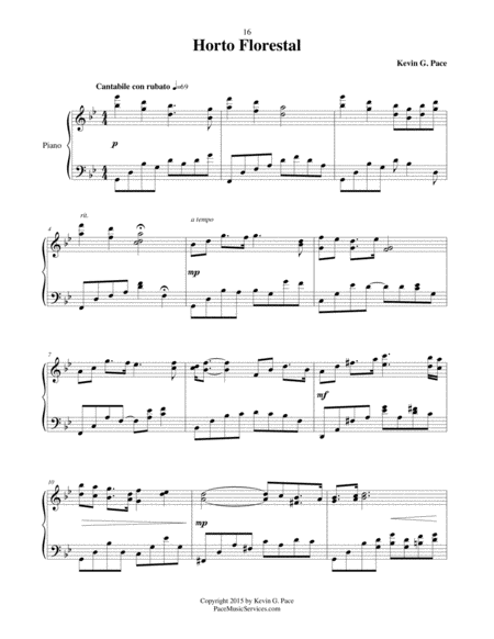 Horto Florestal Advanced Piano Solo Page 2