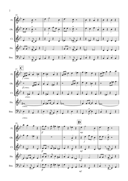 Hot Summer Rag For Wind Quintet Page 2