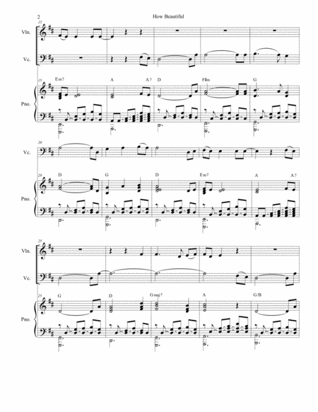 How Beautiful For Violin And Cello Page 2