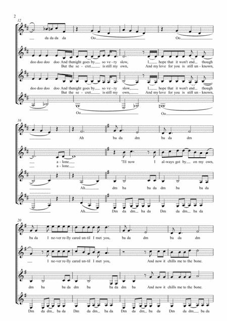 How Do I Get You Alone Ssaa A Capella Page 2