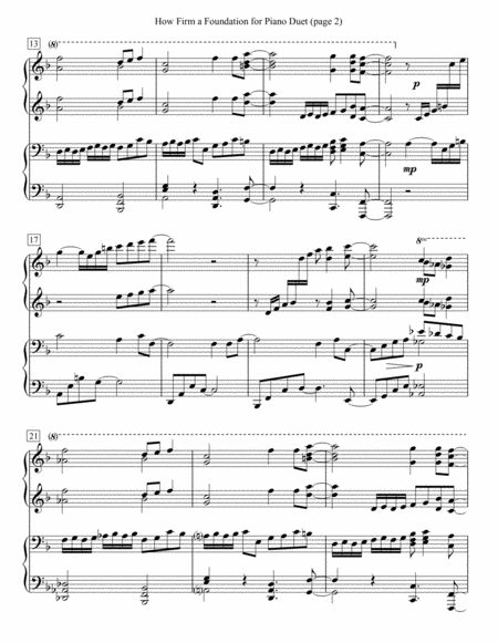 How Firm A Foundation For Piano Duet Page 2