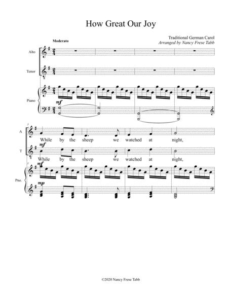 How Great Our Joy Alto Tenor Duet Page 2