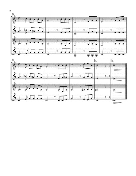 How Great Thou Art Clarinet Quartet Page 2