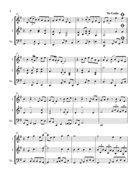 How Sweet It Is To Be Loved By You String Trio 2 Violins And Cello Page 2