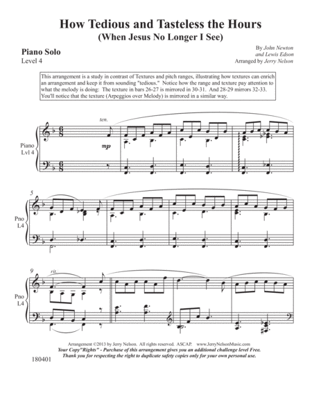 How Tedious And Tasteless The Hours 2 For 1 Piano Standalone Arr S Page 2