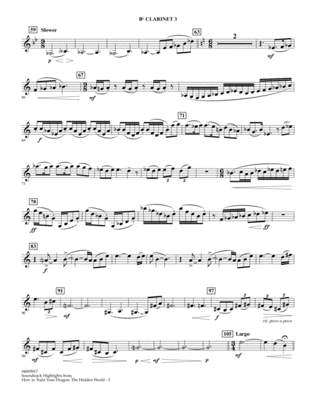 How To Train Your Dragon The Hidden World Arr Michael Brown Bb Clarinet 3 Page 2
