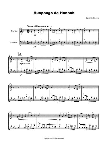 Huapango De Hannah For Trumpet And Trombone Duet Page 2