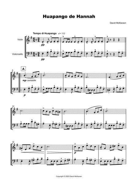 Huapango De Hannah For Violin And Cello Duet Page 2