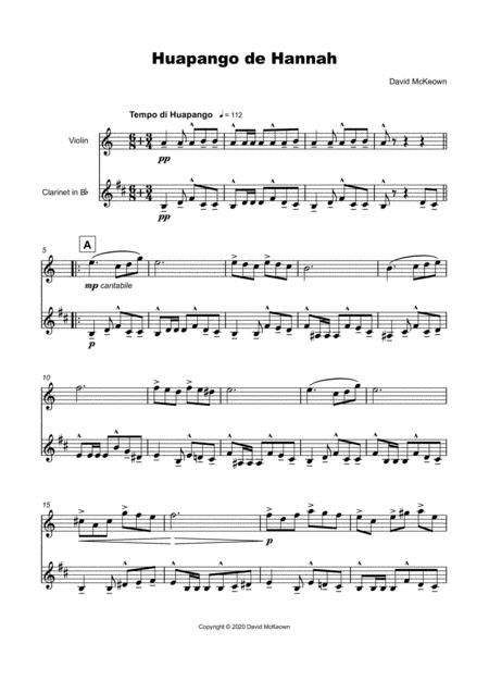 Huapango De Hannah For Violin And Clarinet Duet Page 2