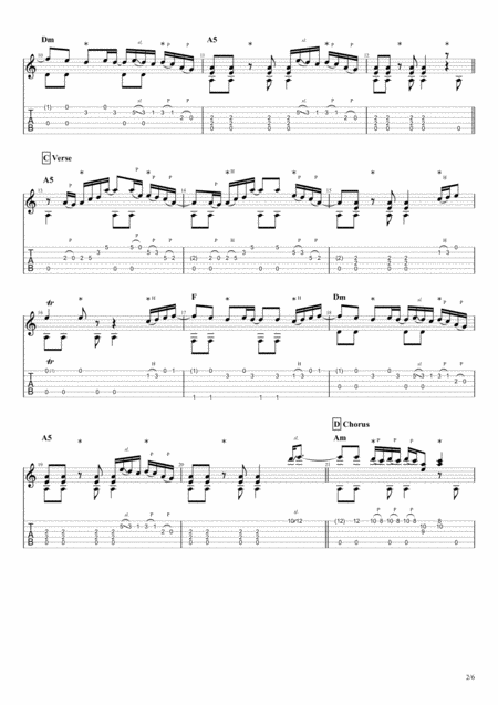 Human Rag N Bone Man For Solo Fingerstyle Guitar Page 2