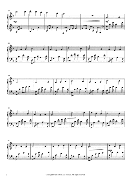 Hyfrydol Tune In Humility Our Savior Piano Solo Page 2