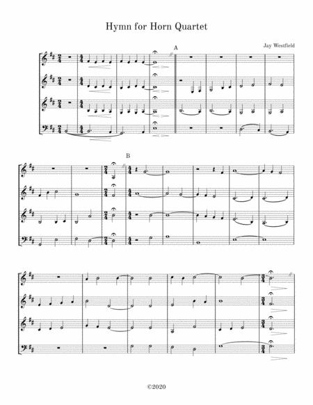 Hymn For Horn Quartet Page 2