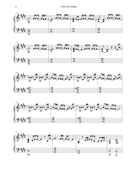 I Am Not Alone Kari Jobe Sheet Music Advanced Page 2