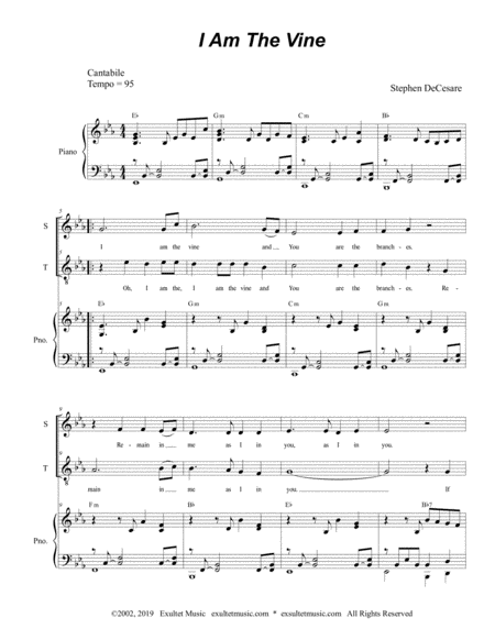 I Am The Vine Duet For Soprano And Tenor Solo Page 2