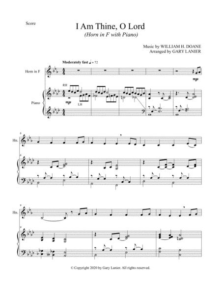 I Am Thine O Lord For Horn In F And Piano With Score Part Page 2