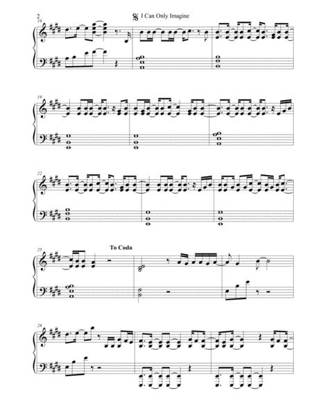 I Can Only Imagine Mercyme Sheet Music Advanced Page 2