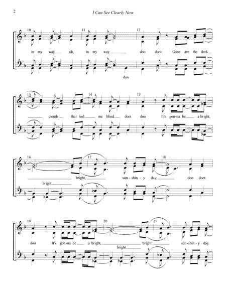 I Can See Clearly Now Chorus Page 2