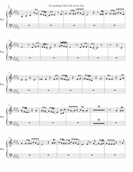 I Do It For You Original Key Piano Page 2