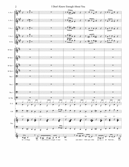 I Dont Know Enough About You Aattb 8 Brass Rhythm Vocal Page 2