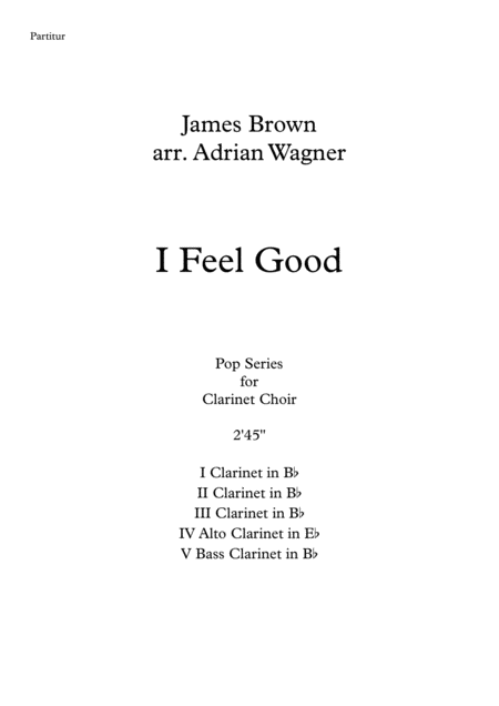 I Feel Good James Brown Clarinet Choir Arr Adrian Wagner Page 2