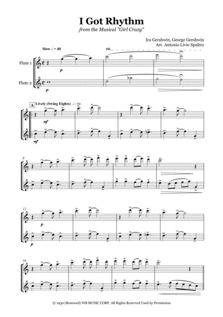 I Got Rhythm For Flute Duet Page 2