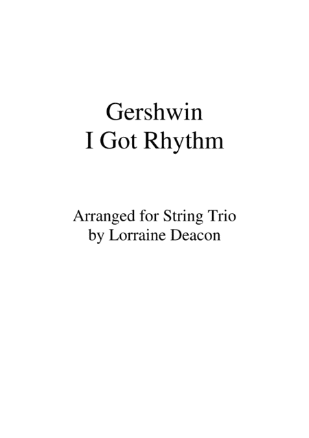 I Got Rhythm Gershwin String Trio Violin Viola Cello Page 2