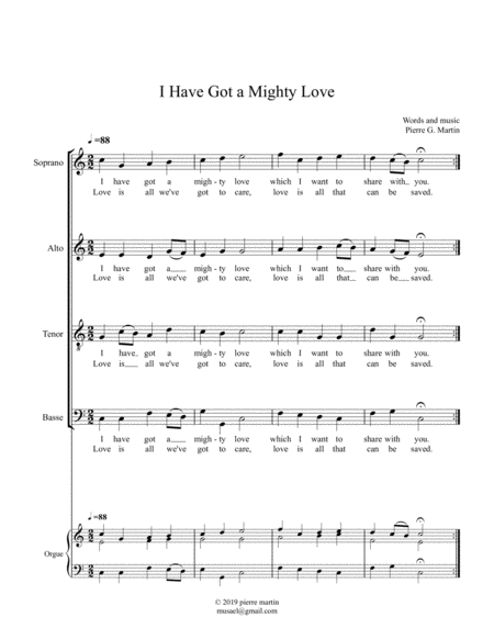 I Have Got A Mighty Love Mixed Choir Page 2