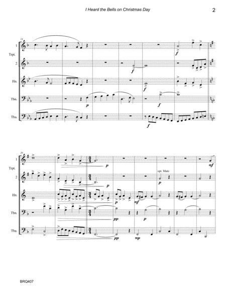 I Heard The Bells On Christmas Day Unaccompanied Brass Quintet Page 2