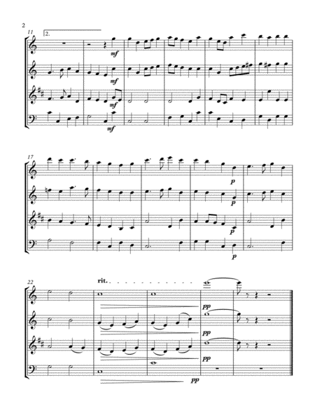I Heard The Bells On Christmas Day Wind Quartet Page 2