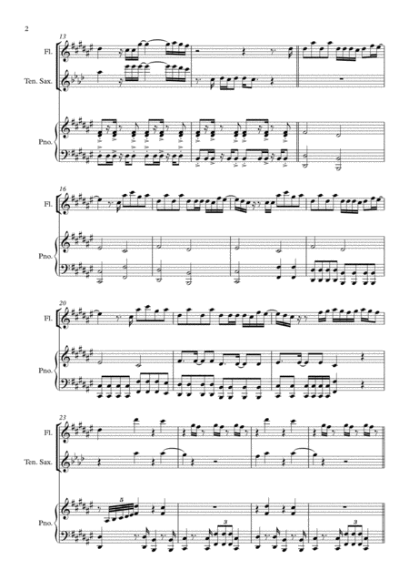 I Knew You Were Trouble Flute Tenor Saxophone Piano Page 2
