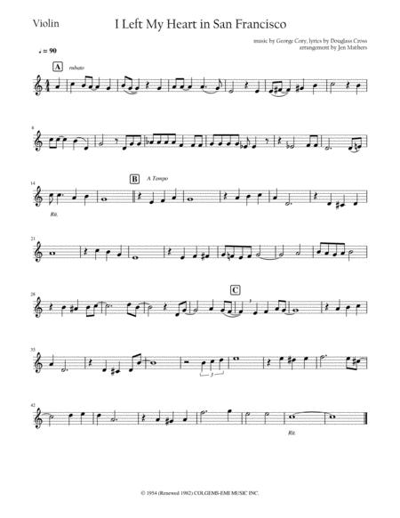 I Left My Heart In San Francisco Violin Viola Duet Page 2