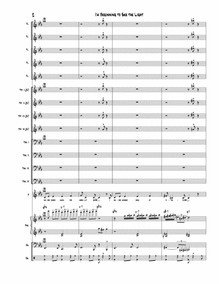 I M Beginning To See The Light For Female Vocalist Jazz Ensemble Page 2