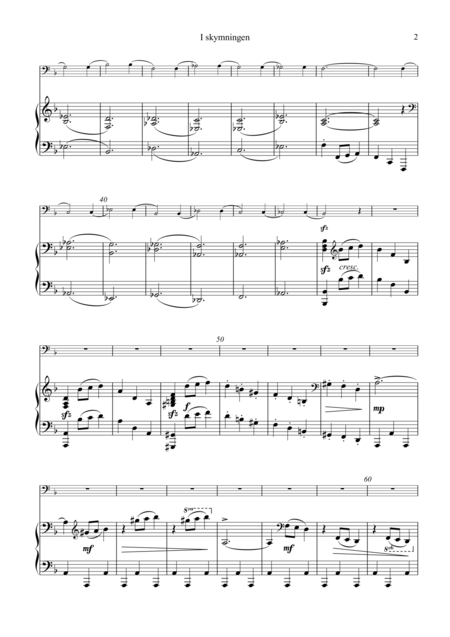 I Skymningen For Cello And Piano Page 2