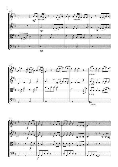 I Swear String Quartet Score And Parts Page 2