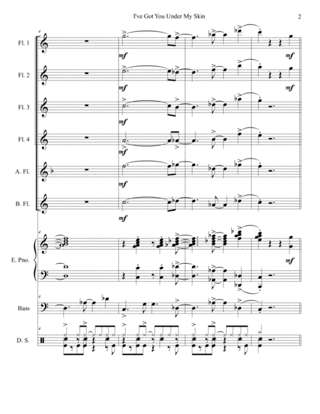 I Ve Got You Under My Skin Flute Choir Page 2