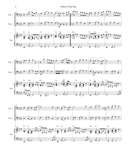 I Want It That Way Trombone Duet Page 2
