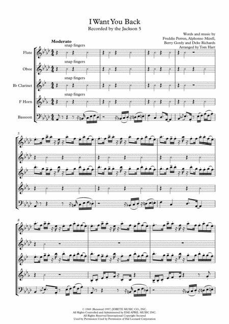I Want You Back Wind Quintet Page 2
