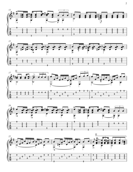 I Will Survive Guitar Fingerstyle Page 2