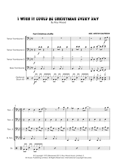 I Wish It Could Be Christmas Every Day Trombone Quartet Page 2