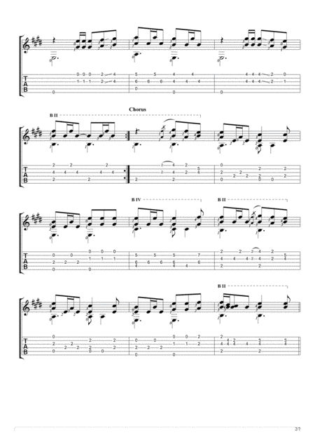 I Wont Give Up Fingerstyle Guitar Solo Page 2