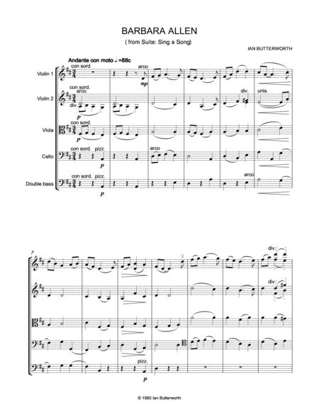 Ian Butterworth Barbara Allen For Strings Page 2