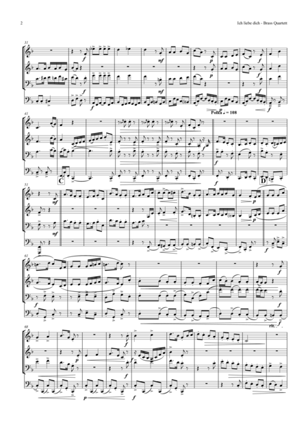 Ich Liebe Dich Beethoven Goes Polka Brass Quartet Page 2
