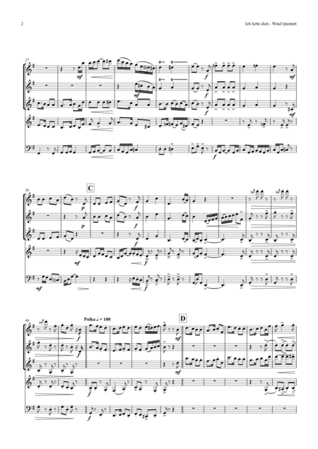 Ich Liebe Dich Beethoven Wind Quintet Page 2