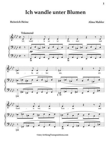 Ich Wandle Unter Blumen A Flat Major Page 2