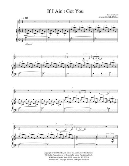 If I Aint Got You Violin Solo With Piano Accompaniment Page 2