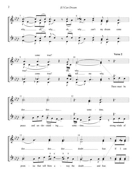 If I Can Dream Chorus Page 2